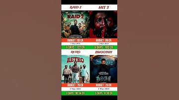 Raid 2 vs Hit 3 vs Retro vs The Bhootnii | Box Office Collection Comprison | #raid2 #ajaydevgan