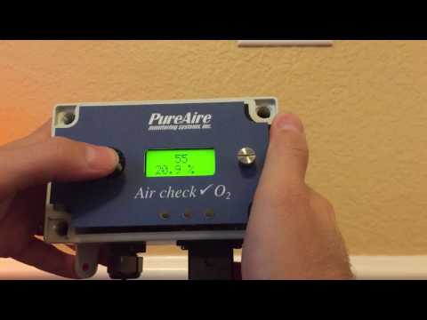 Vídeo tutorial del monitor de oxígeno PureAire: cómo cambiar los puntos de consigna de alarma