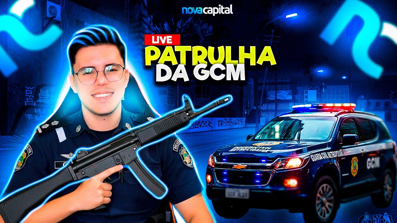 NOVA CAPITAL ROLEPLAY! 🚔  PATRULHA DA GCM + SORTEIO | LIVE MTA 🚨