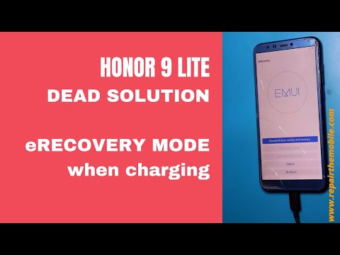 HONOR 9 LITE DEAD SOLUTION || eRECOVERY MODE WHEN CHARGER CONNECTED