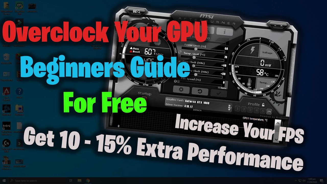 How To Overclock Your Graphic Card | Beginners Guide | 2020 ...