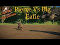 Big eatie vs pierce  camp cretaceous jurassic world evolution 2  trex vs kentrosaurus 