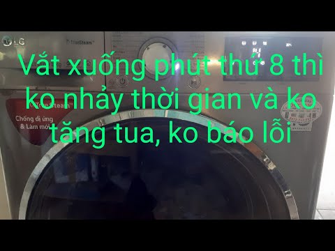 Video Chế độ vắt ko tăng tua và ko báo lỗi máy giặt LG... - youtube