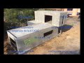 modular concrete house with metallic fibers anti-seismic, tornado-proof, cyclone-proof