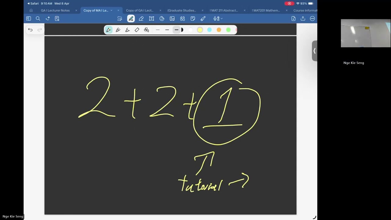 Propositional Logic | Mathematical Analysis 1 Lecture 1 | Nge Kie Seng 26.04.08