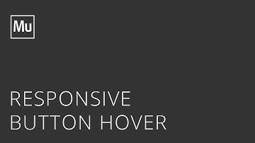 Adobe Muse Responsive Button Hover Widget