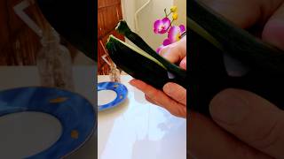How to cut zucchini: asmr