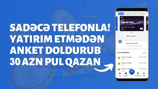 SUALLARA CAVAB VERİB 30 AZN PUL QAZANACAĞINIZ SAYT / İnternetdən pul qazanmaq