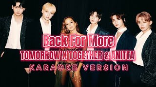 Back for More - TOMORROW X TOGETHER & Anitta (Instrumental Karaoke) [KARAOK&J]