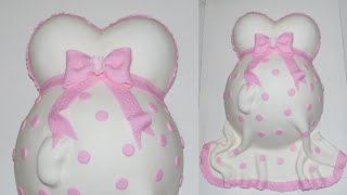 Cake decorating tutorials | how to make a fondant baby cake | Sugarella Sweets