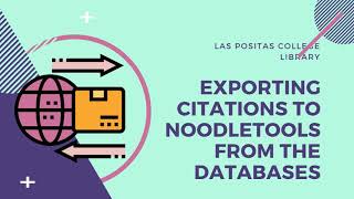 Exporting Citations to Noodletools from the Databases