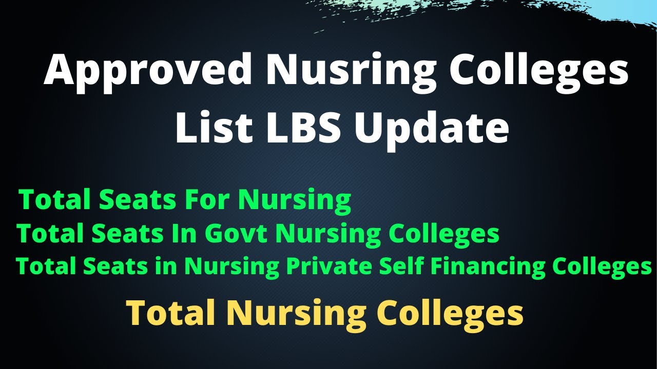 Total Nursing Seats in Kerala LBS Nursing College List Updated GOVT