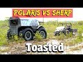 Sherp vs Polaris ranger in a 4 x 4 offroad Mudbog Race & obstacle course