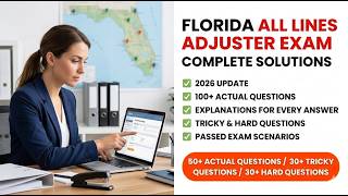 Florida all lines Adjuster Exam 2026 with complete solutions