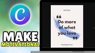 How To Make Motivational Thumbnail & Motivational Poster In Canva (2026) - Full Guide