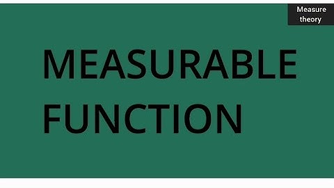 measurable function