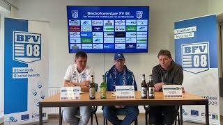 Pressekonferenz 22. SpT NOFV OBERLIGA NORDOST: BFV 08 - VfB Auerbach