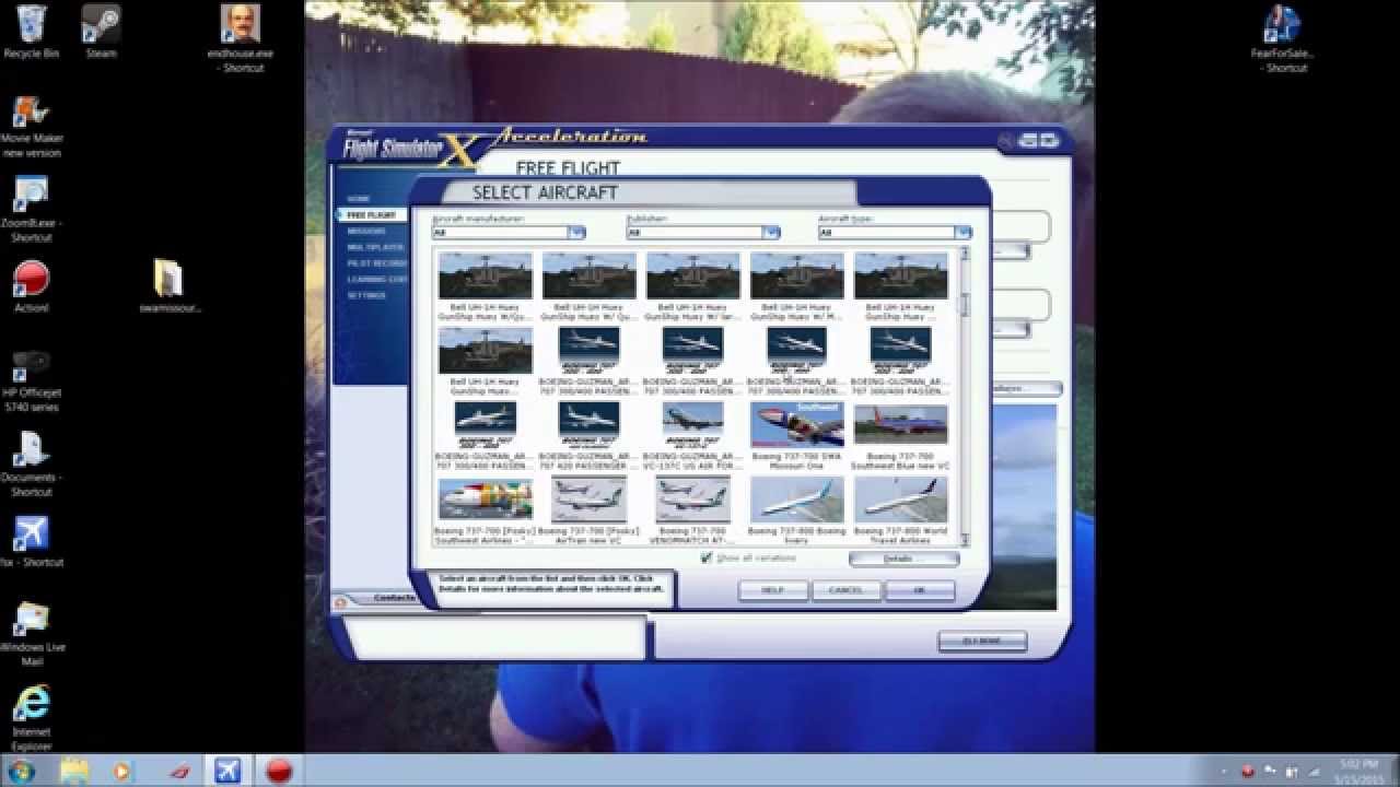 why sp1 is not working on fsx deluxe