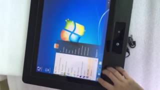 Capacitive multi-touch IP65 panel PC test
