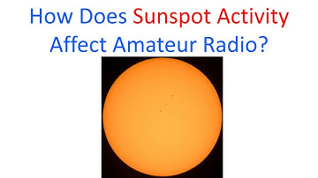 How does sunspot activity affect Amateur Radio?