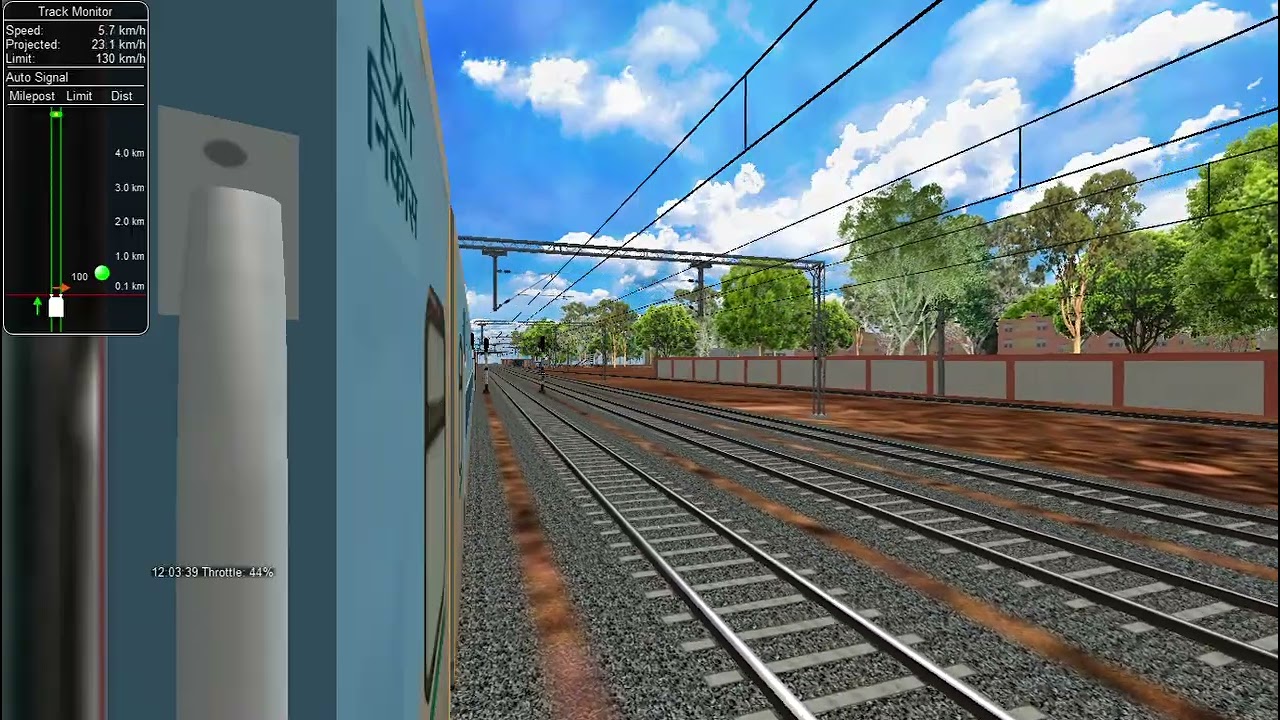 Janshatabdi express new lhb blue rakes tracks sounds enjoy