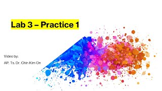 Guide to Lab 3 - Practice 1