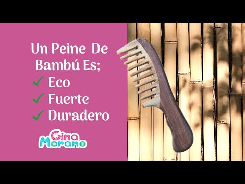 El peine de bambú es; Eco, fuerte y duradero