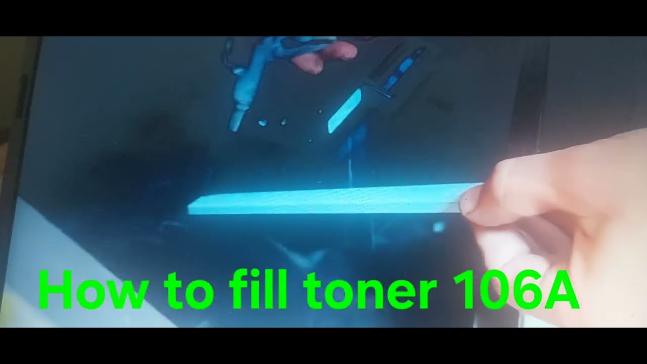 How to refill toner cartridge 106A