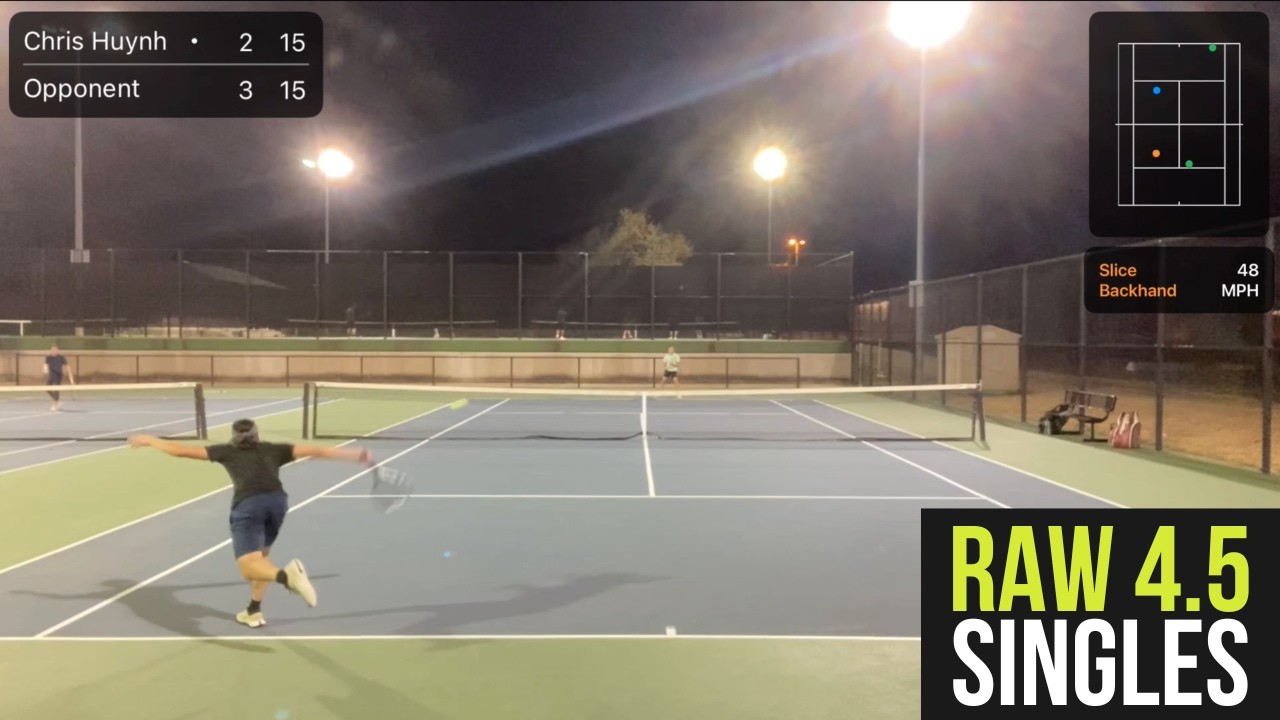 4.5 USTA Tennis Night Match | Counterpuncher vs Baseliner Singles Battle