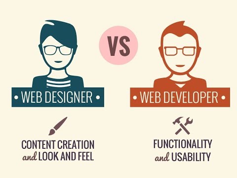 يعني ايه مصمم المواقع و مطور المواقع وايه الفرق بينهم؟؟ web designer vs web developer