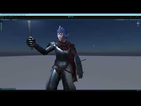 Elf cloth sim test 2 (Unity)