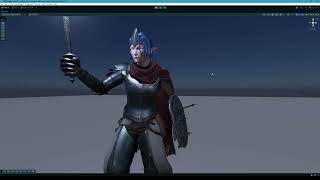 Elf cloth sim test 2 (Unity)