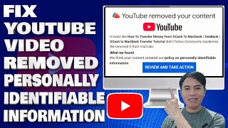 How To Fix YouTube Video Removed For Personally Identifiable Information (Step-by-Step Tutorial)