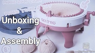 Sentro Knitting Machine Review 🎁 Unboxing 👒 How to Knit a Hat 