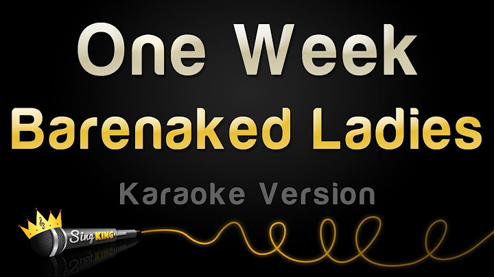 One Week Instrumental version - Instrumental performance video thumbnail