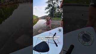 If you’ve been waiting to try paddleboarding, this is your sign 🌊💙 #PaddleBoard #DogAdventure