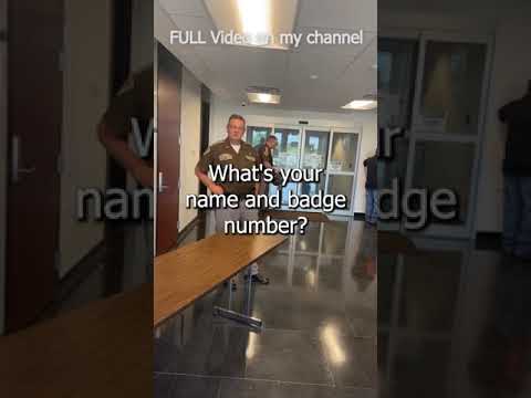 Cop REFUSES to ID | Blocked from Entering PUBLIC Building