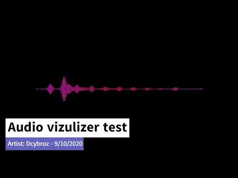 Audio visualizer test