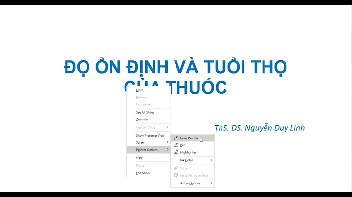 Bài tập xác định tuổi thọ của thuốc