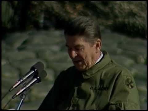 1983 - President Reagan's Speech - Camp Liberty Bell - Korean DMZ - YouTube