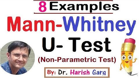 Mann Whitney U-Test with Solved Examples