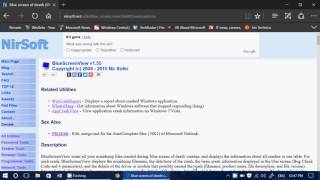 Fixit Bsod Blue Screen Of Death 101 Part 1 Bluescreenview Utility To Get Crash Dump Information