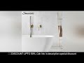 Matte Gold Handheld Shower Bathroom Shower Faucet With 1.5M Rubber Hose Hot&amp; Cold Water Tap Brass Sh