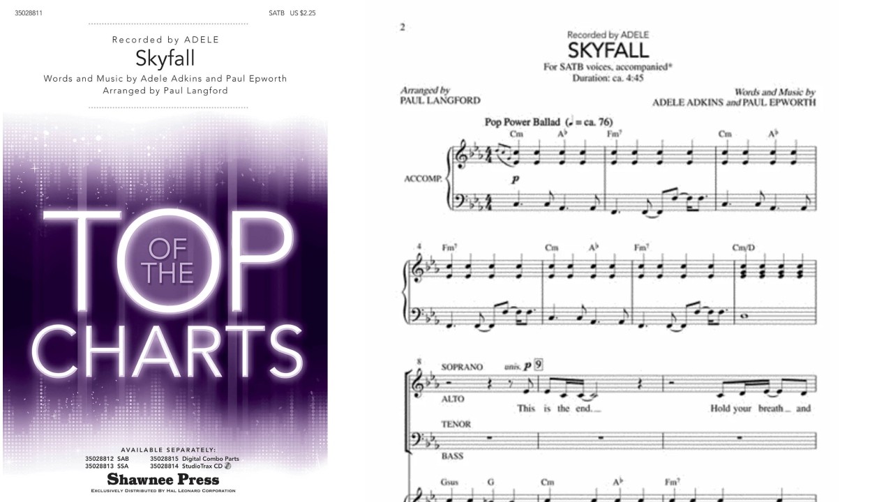 Skyfall by Adele | SATB Choir | Arr. Paul Langford
