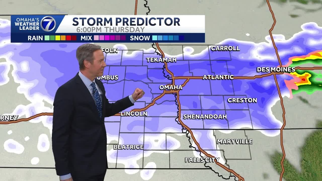 Winter storm hitting Omaha this evening