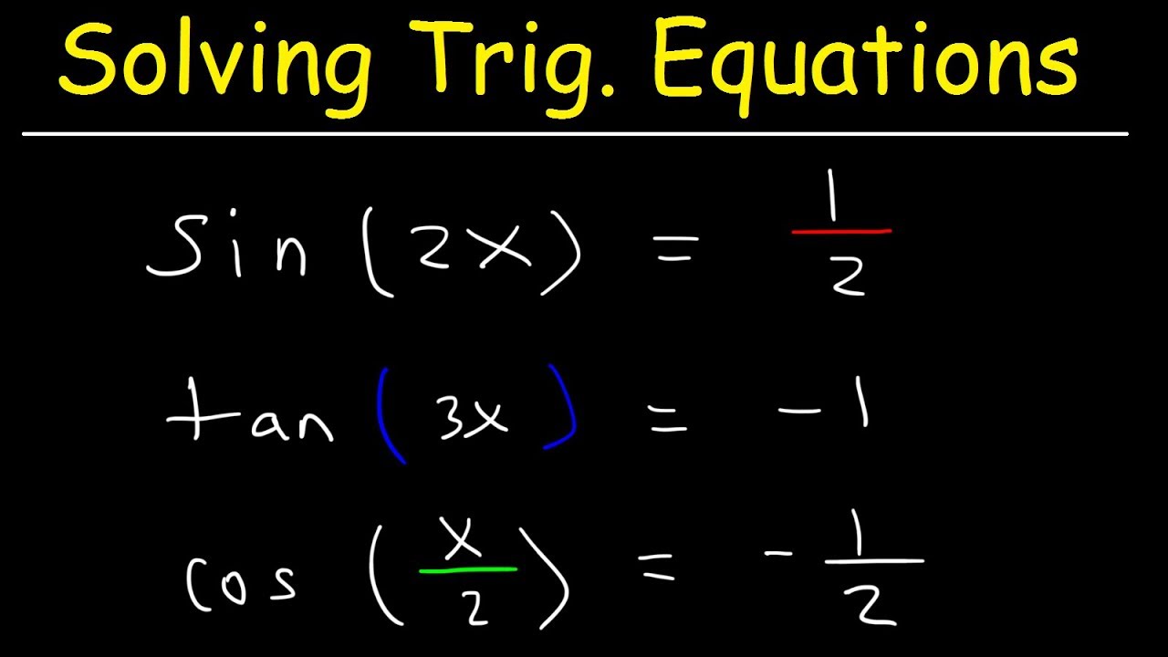 Solving on sale trig equations
