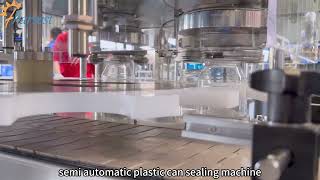 Fully automatic double heads plastic sealing machine, double-headed sealing machine for coconut oil