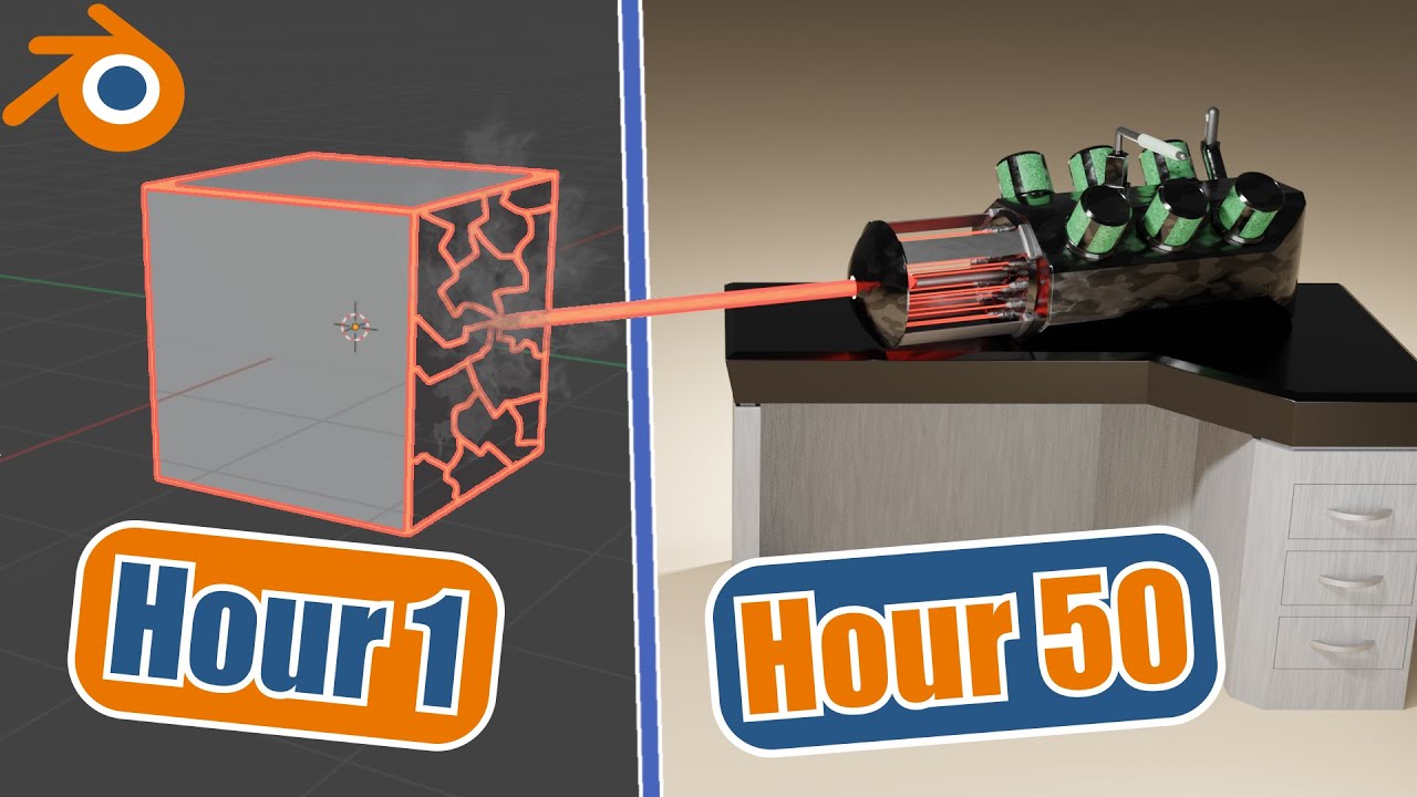 Learning 3D Modeling in 50 Hours with Blender! - YouTube