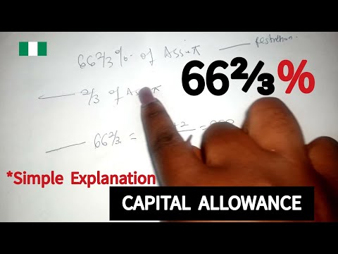 CAPITAL ALLOWANCE Restriction: Simple Explanation of 66⅔%