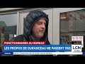 Fonctionnaires au bureau: la sortie de Duranceau ne passe pas